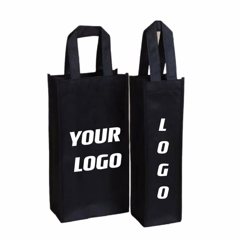 Non-woven Tote Bag For Wine Bottle