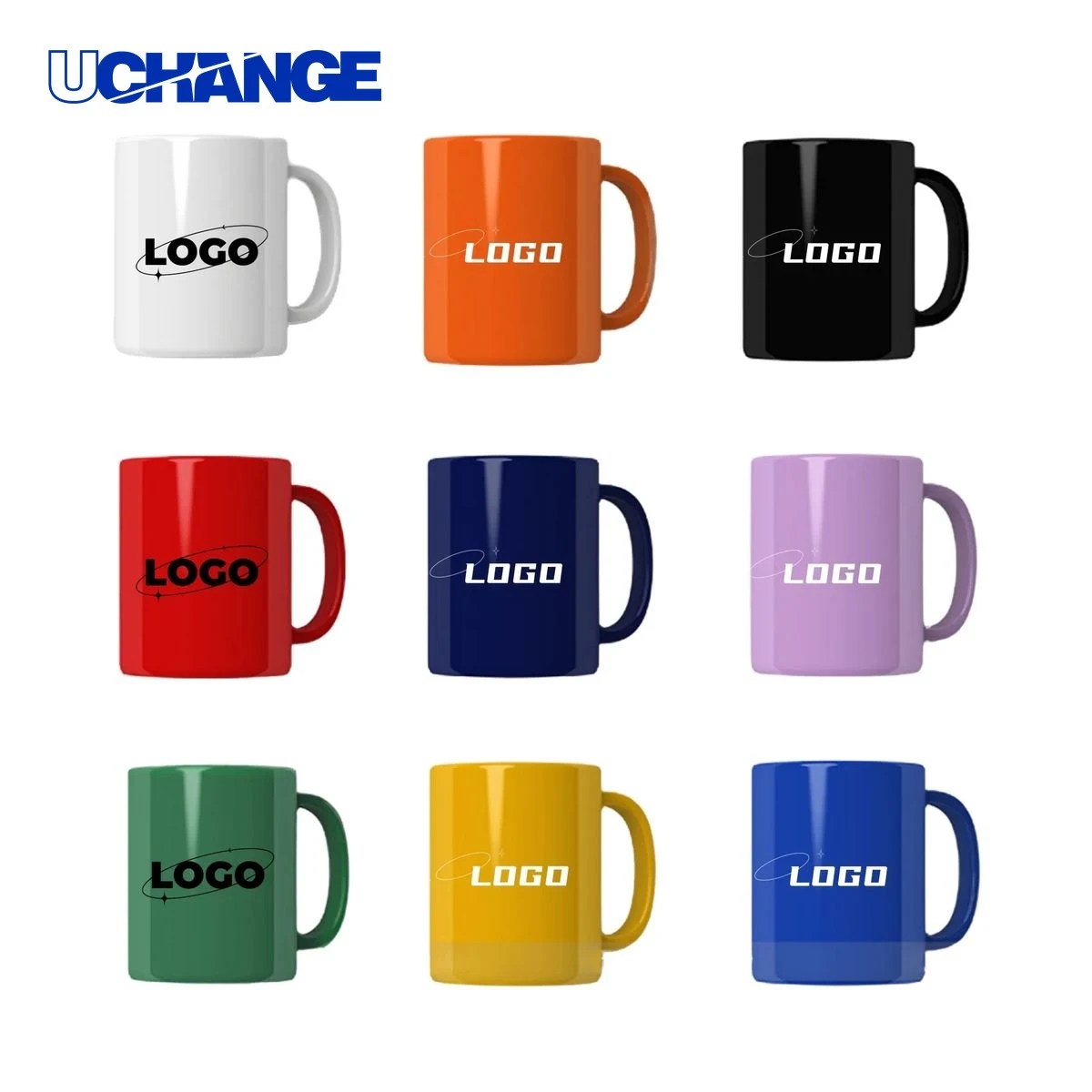 Ceramic Coffee Mug Colorful Cup Container (12oz) 1