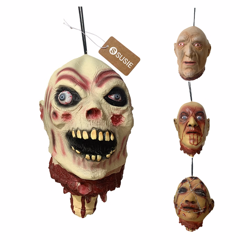 Halloween Christmas Party Latex Head Ornament