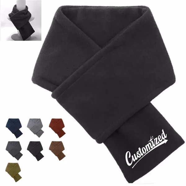 Custom Soft Fleece Winter Scarf 31.5 Inches — Warmth for Corporate Events & Seasonal Gifting