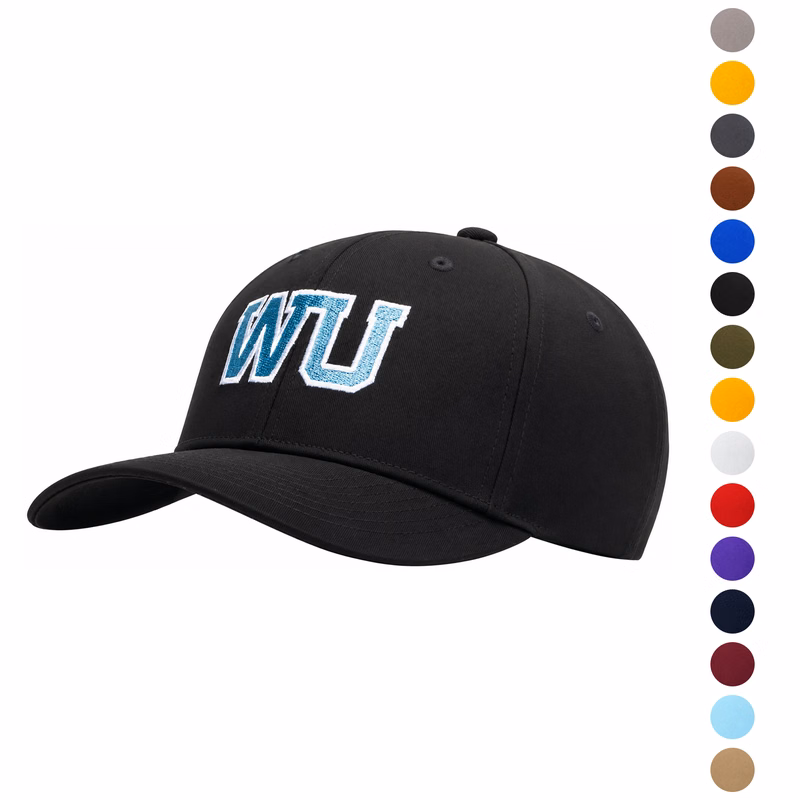 Premium 6-Panel Structured low profile Washed Cotton fabric with Velcro Closure