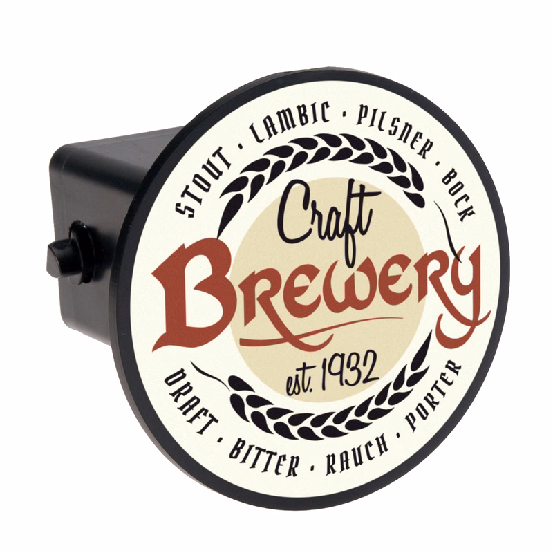 4" Circle Hitch Cover, Full Color Laminated Decal