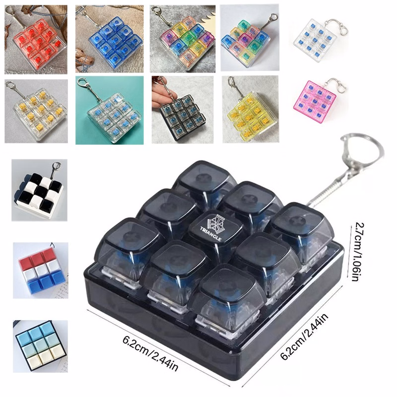 Stress Relief Button Finger Clicker Keyboard Fidget Toy