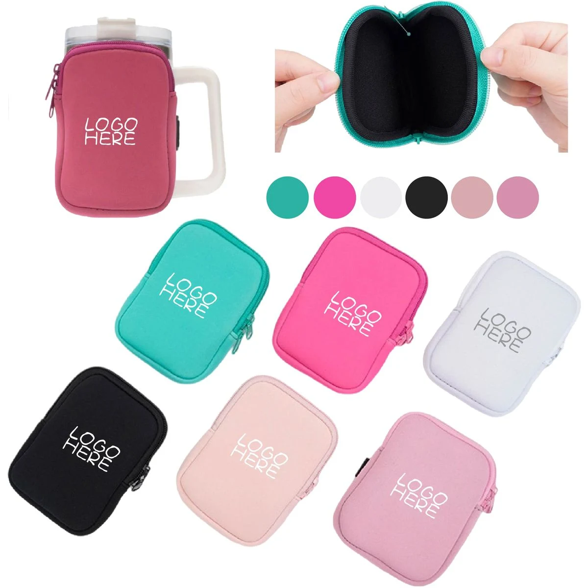 Kettle Zipper Storage Bag Portable Travel Organizer Pouch 1