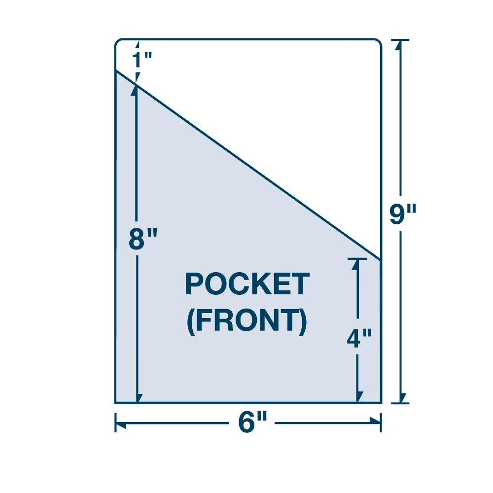 Mid-Size Pocket Page with Angled Cut printed in full color 1