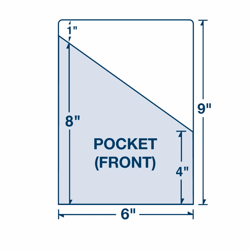 Mid-Size Pocket Page with Angled Cut printed in full color