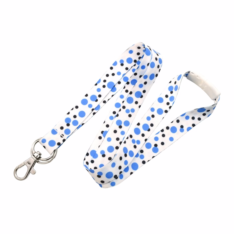 5/8" Pre-printed Dye Sublimated Lanyard with Breakaway (Polka Dot)