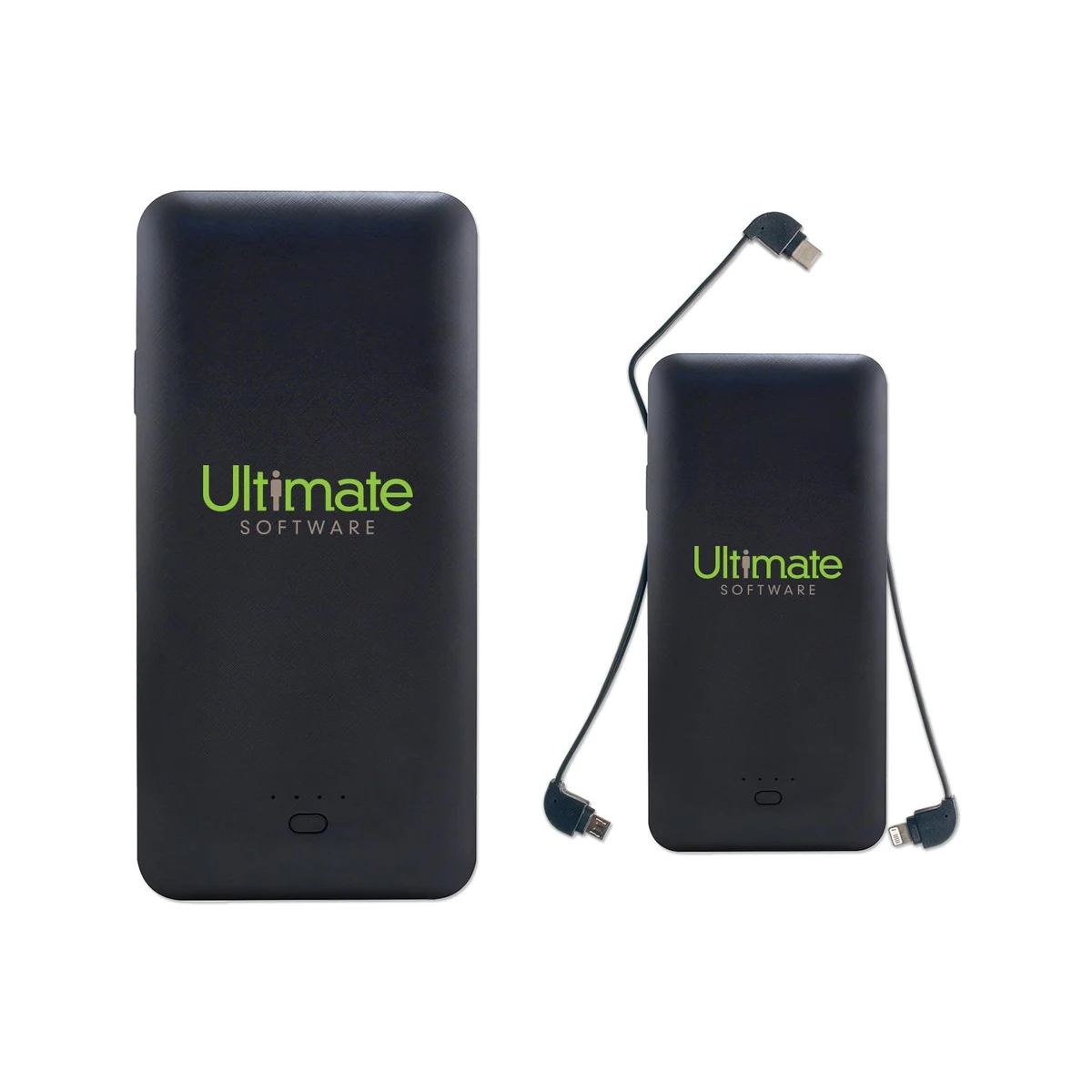 Charge All 10,000 mAh Power Bank with Integrated Charging Cables AC Plug 1