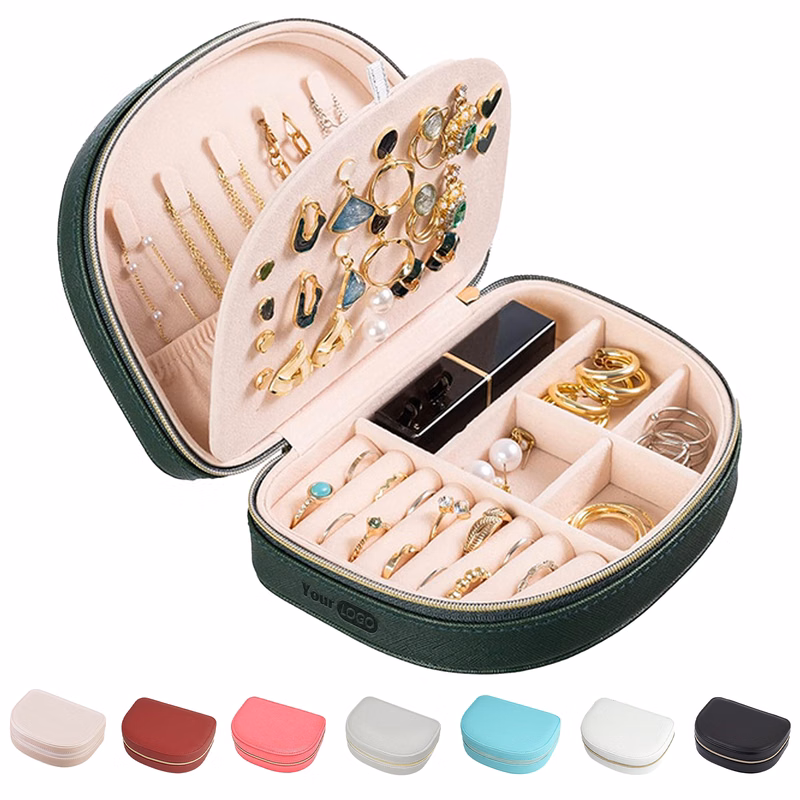 Pu Leather Compact Jewelry Travel Organizer ?C Stylish And Functional