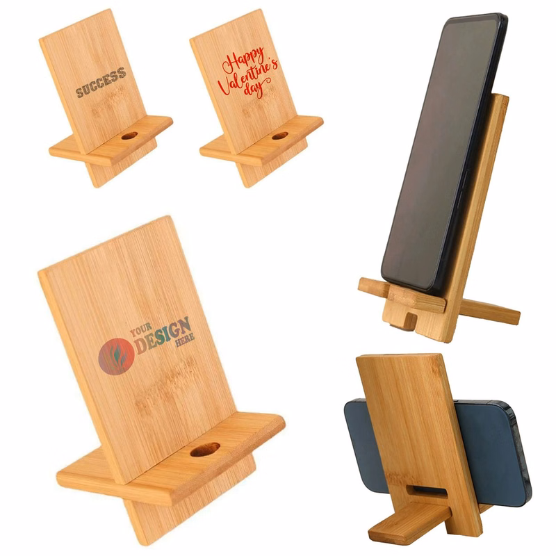 Wooden Desktop Phone Stand