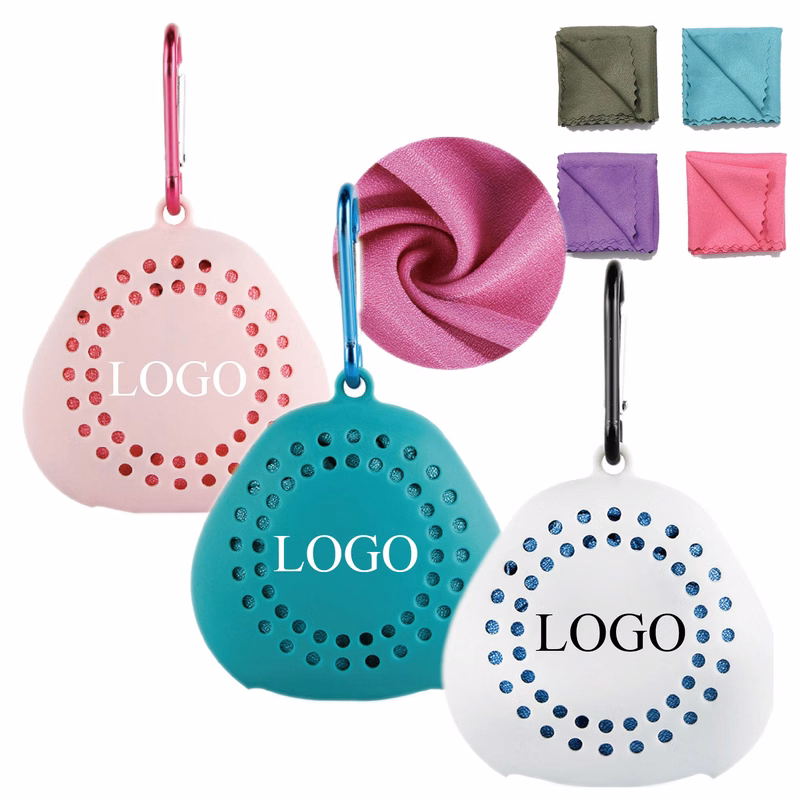 Silicone Case for Portable Microfiber Towel
