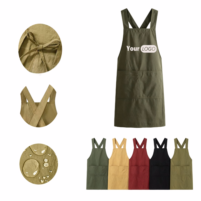 24.8 x 34.6 Inch Water Resistant Cross Back Apron