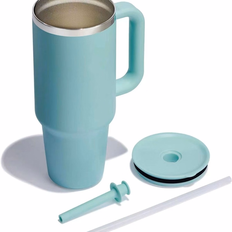 40oz Stainless Steel Insulated Water Bottle With Straw