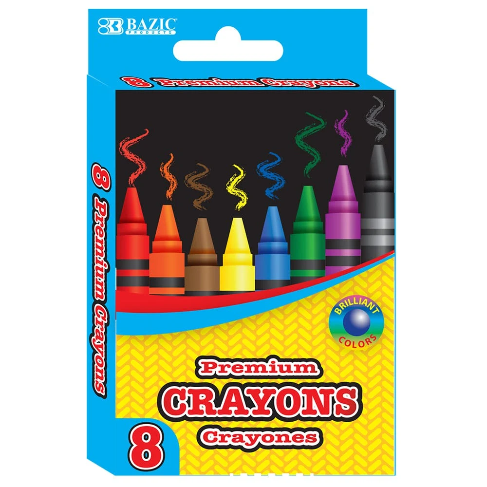 Crayons - 8 Count Assorted Colors 1