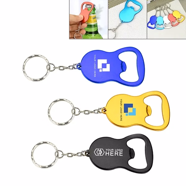 Round Bottle Opener Keychains