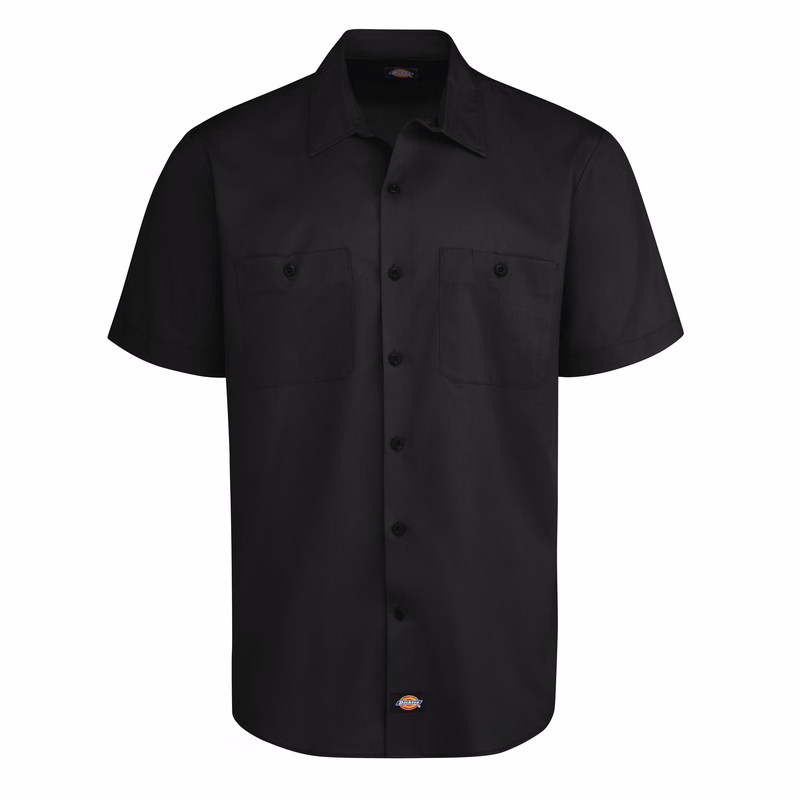 Dickies® Men's Industrial WorkTech Ventilated Short-Sleeve Work Shirt With Cooling Mesh