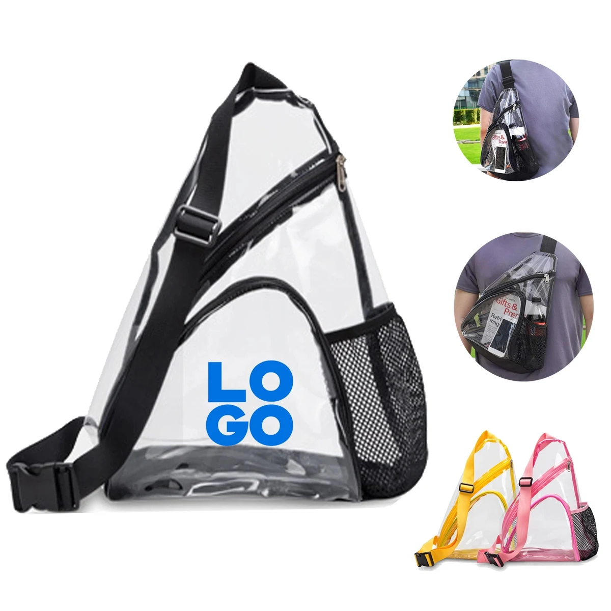 Transparent Shoulder Crossbody Backpack 1