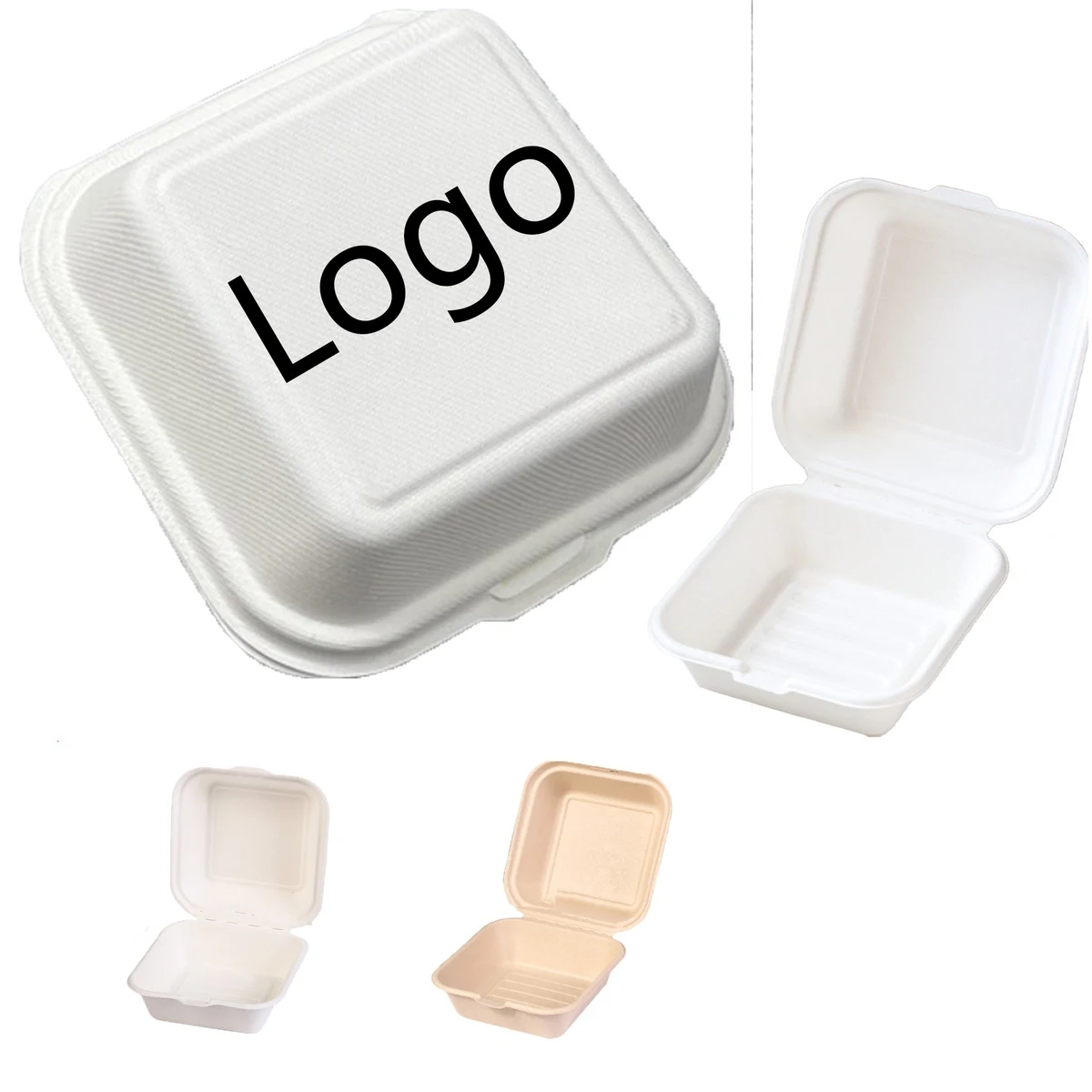 Creative Hamburger Box Thickened Oil Proof Heat Insulation 1