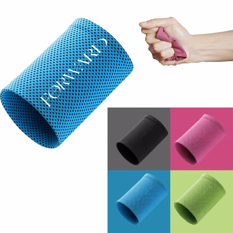 Summer Ice Silk Sweat Absorbing Sports Wristband