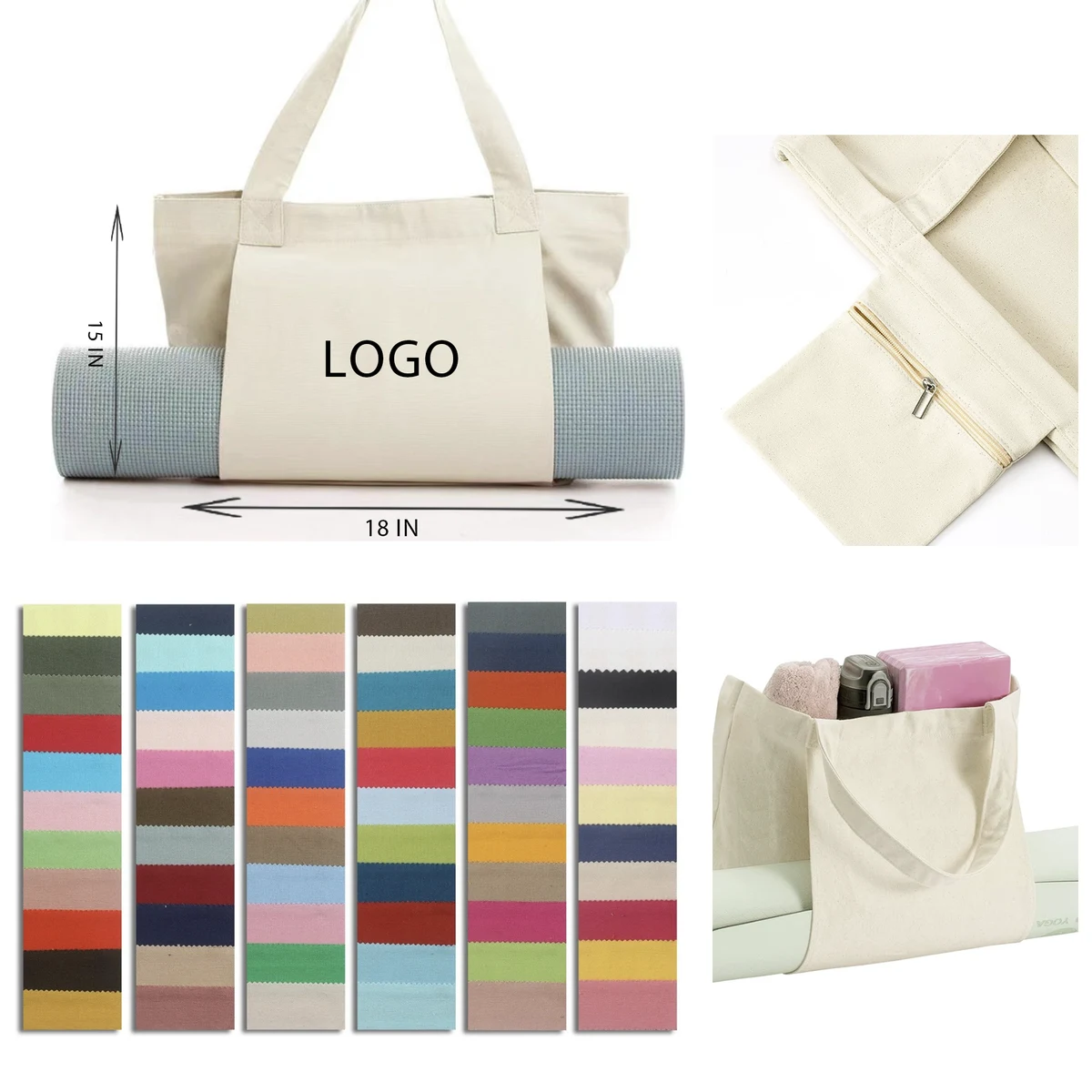 MOQ 10 PCS Versatile Yoga Mat Storage Bag 1