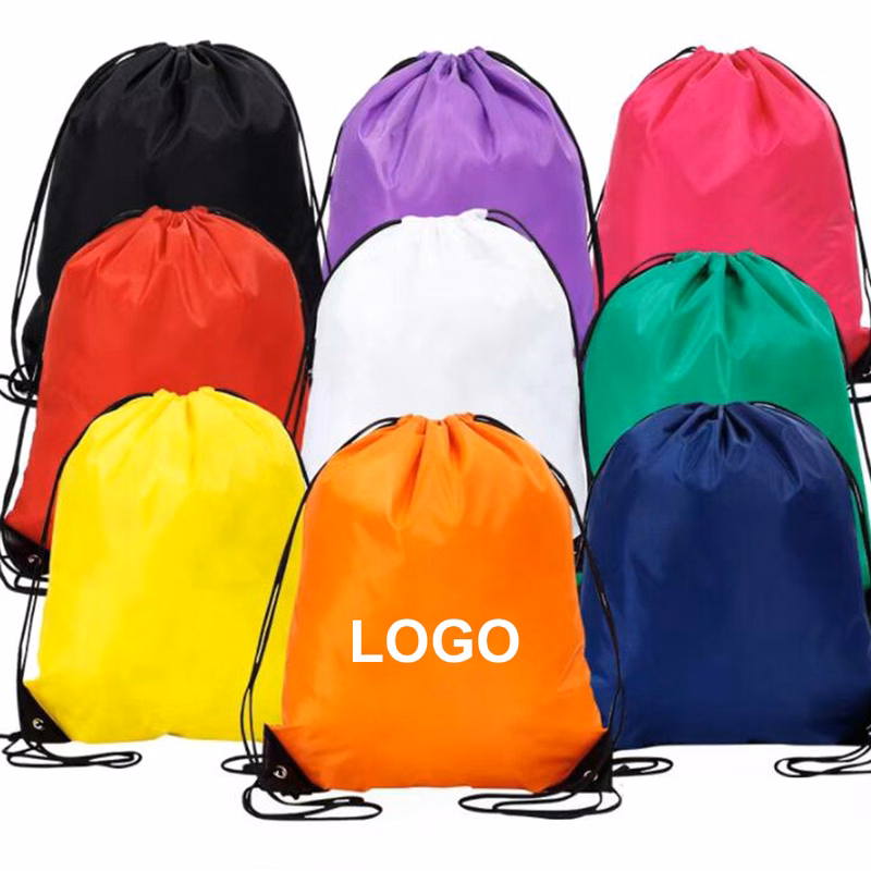 13" X 17" Polyester Drawstring Backpack