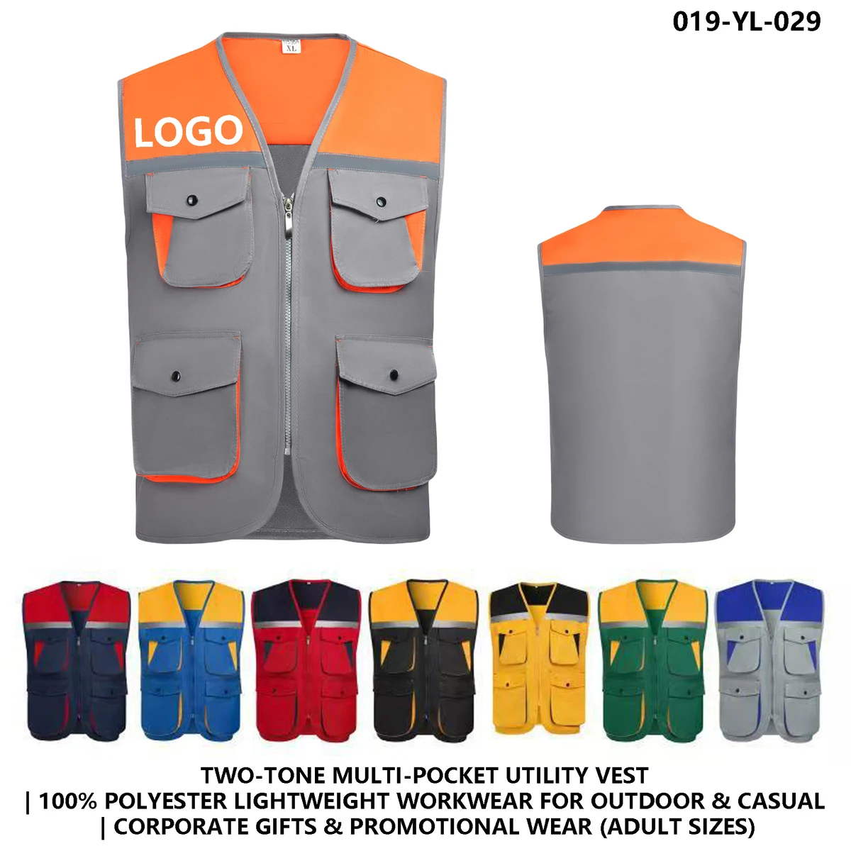 Lightweight Outdoor Vest - Multi-Pocket & Adjustable Fit 1