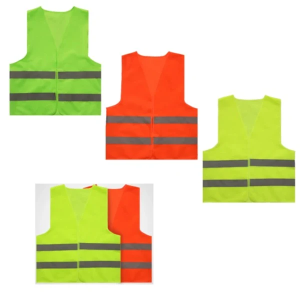 Visipro Open-Front Reflective Safety Vest - Interlock - Ansi 3 1