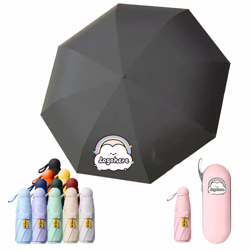 UPF 50+ Compact Windproof Travel Umbrella