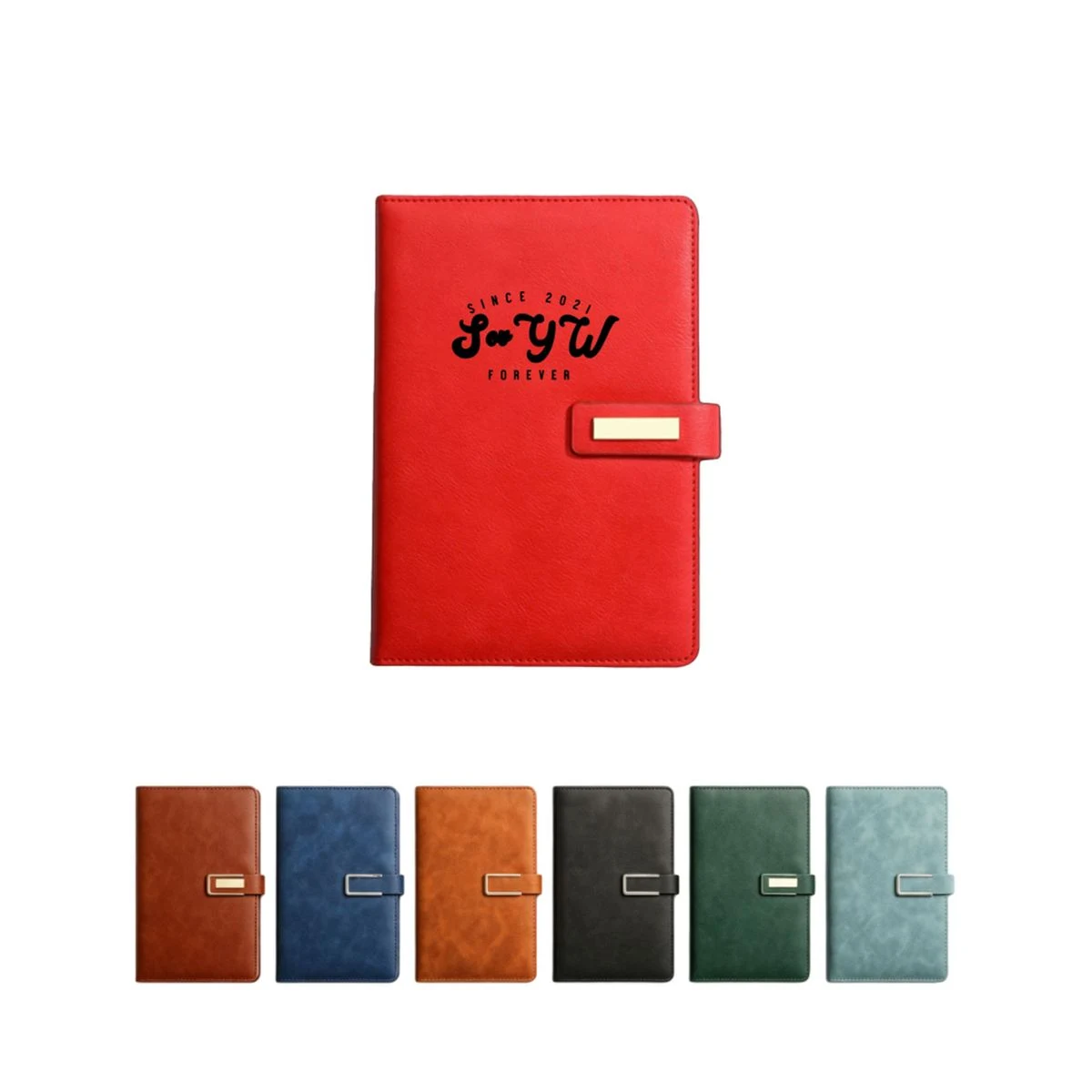 A5 Soft Bound Notebook with U-Shape Magnetic Fastener 1