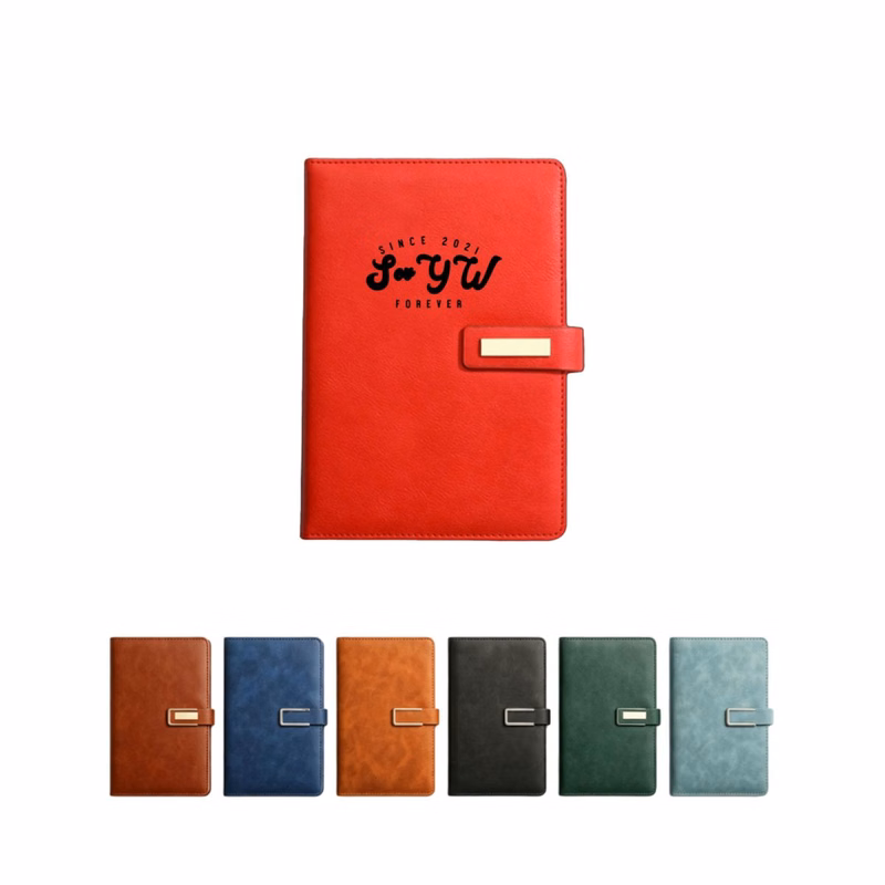 A5 Soft Bound Notebook with U-Shape Magnetic Fastener
