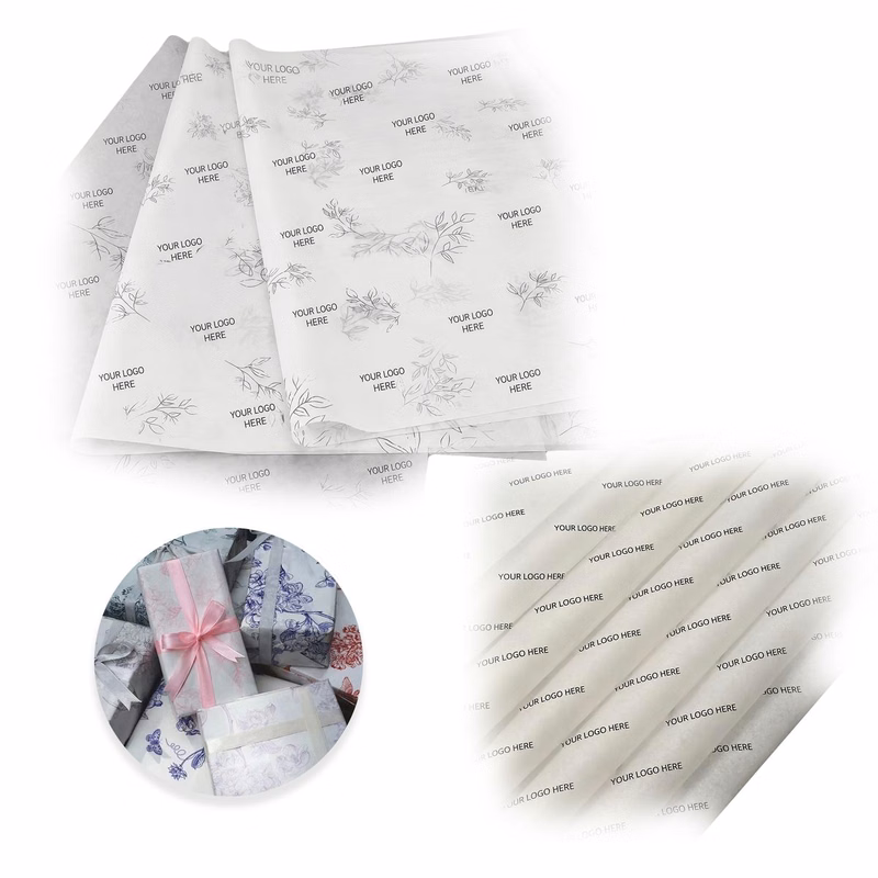 Brown Kraft Gift Wrap Paper Sheet Custom Print Roll