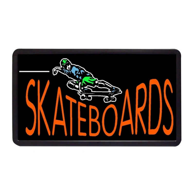 Skateboards 13" x 24" Simulated Neon Sign 1
