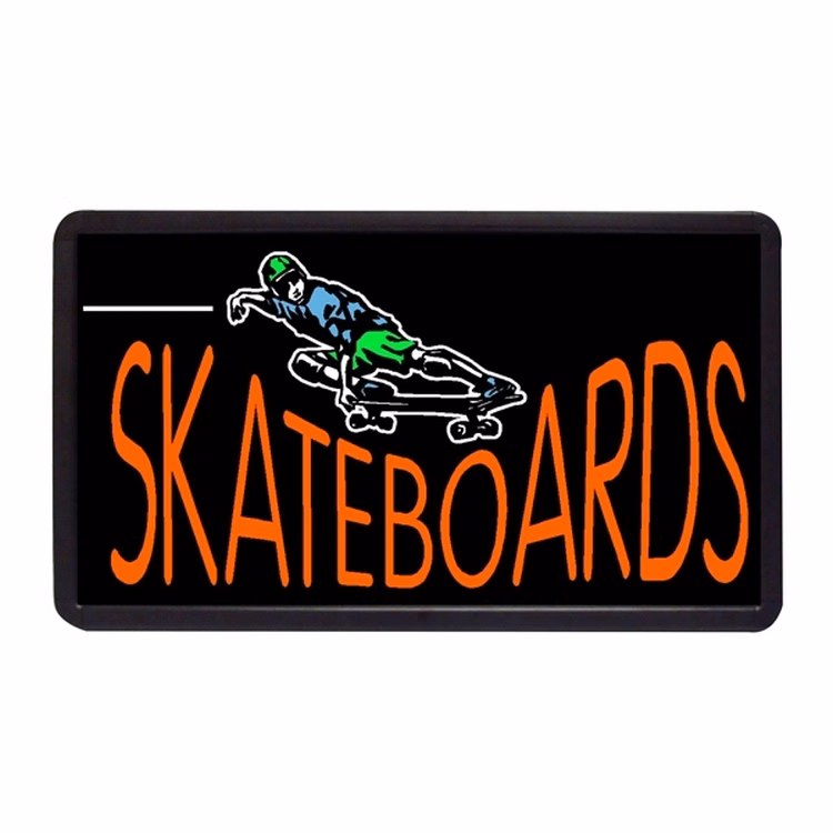 Skateboards 13" x 24" Simulated Neon Sign
