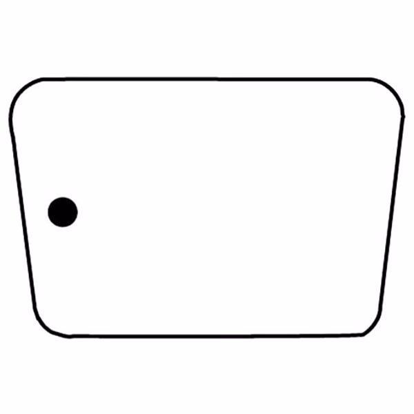 Trapezoid Key Tag - Spot Color