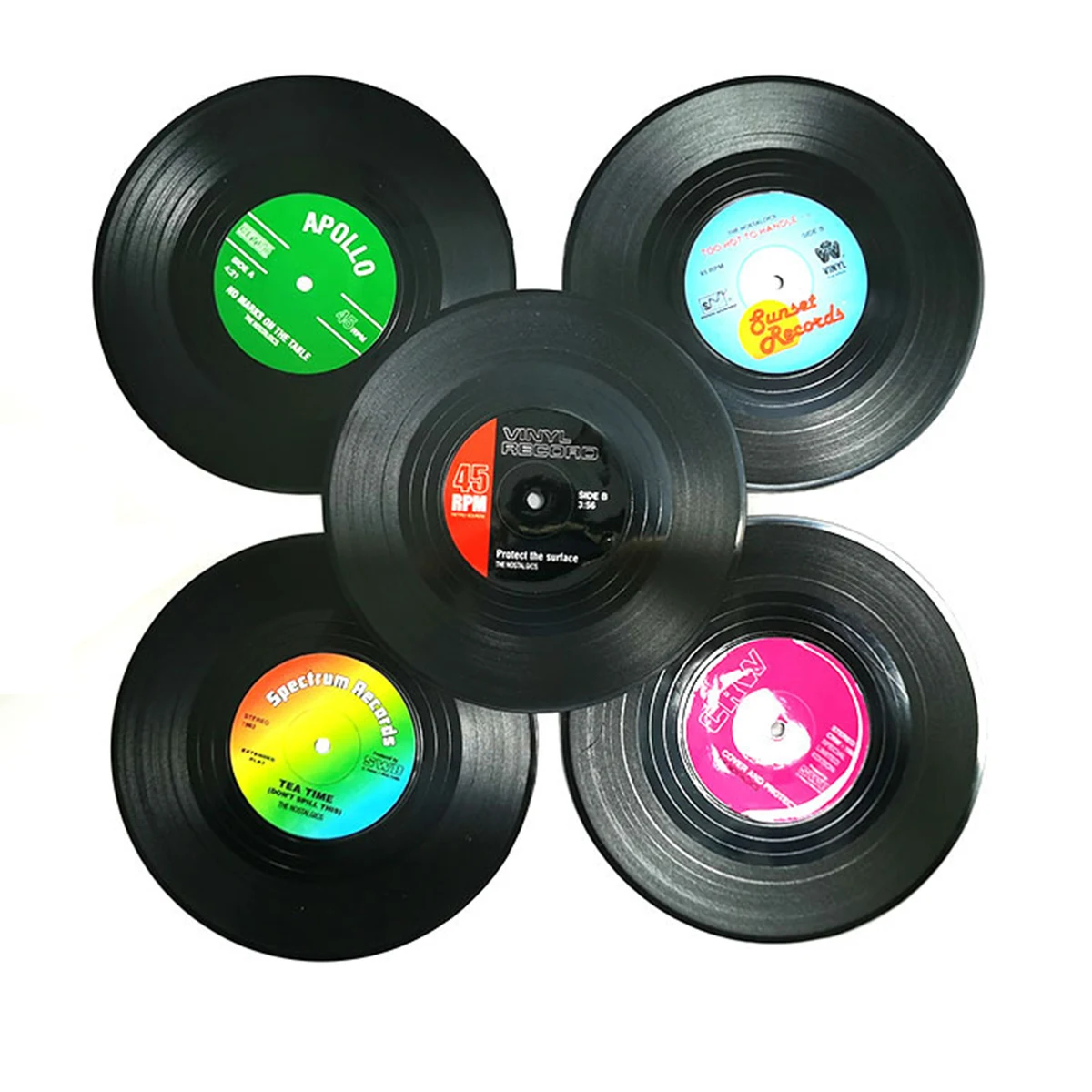Vintage Vinyl Heat-Resistant Coaster 1