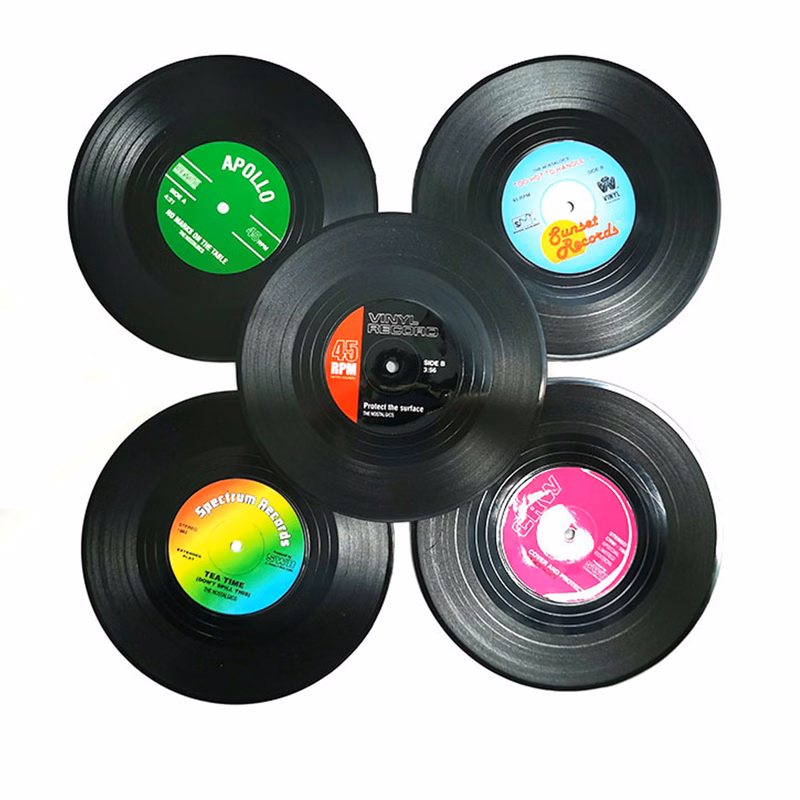 Vintage Vinyl Heat-Resistant Coaster
