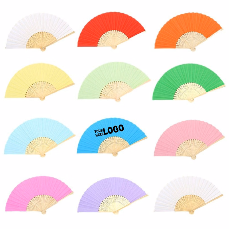 Vibrant Custom Size Folding Fan for Events