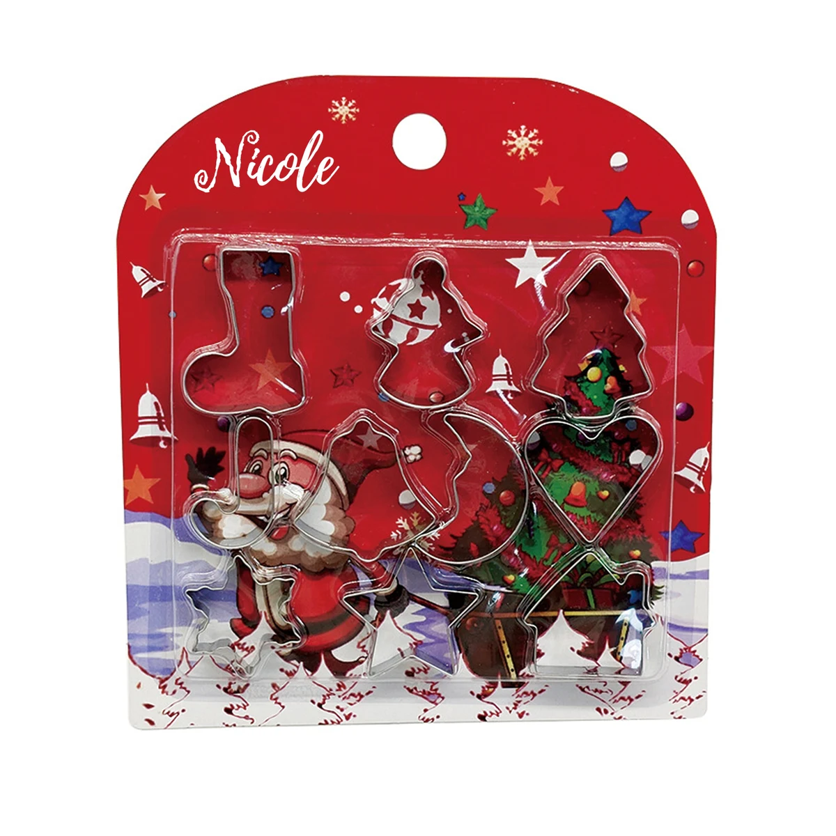 10 Piece Stainless Steel Christmas Cookie Cutter Set 1