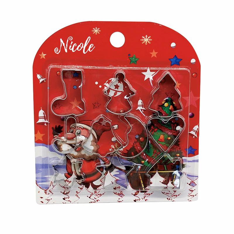10 Piece Stainless Steel Christmas Cookie Cutter Set