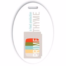 USA Made Laminated Event Tag (2"x3") Oval