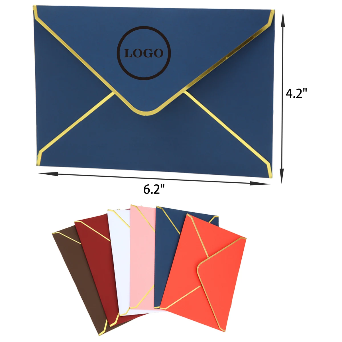 Unique Foil Stamped Envelope Greeting Card 1