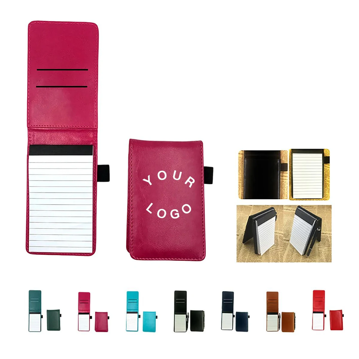 PU Memo Pad with Card Holder and Pen 1