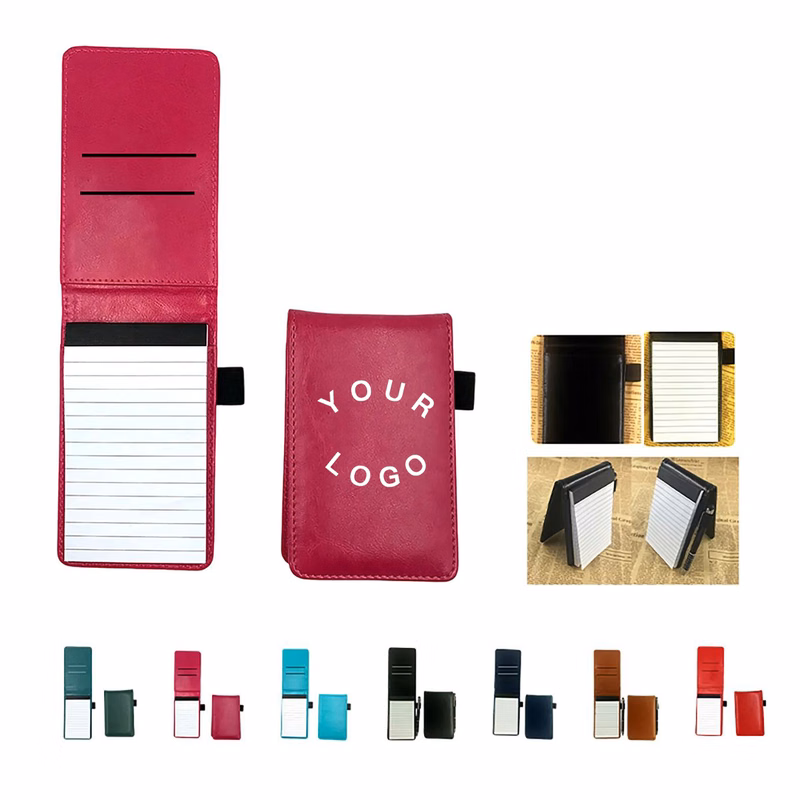 PU Memo Pad with Card Holder and Pen