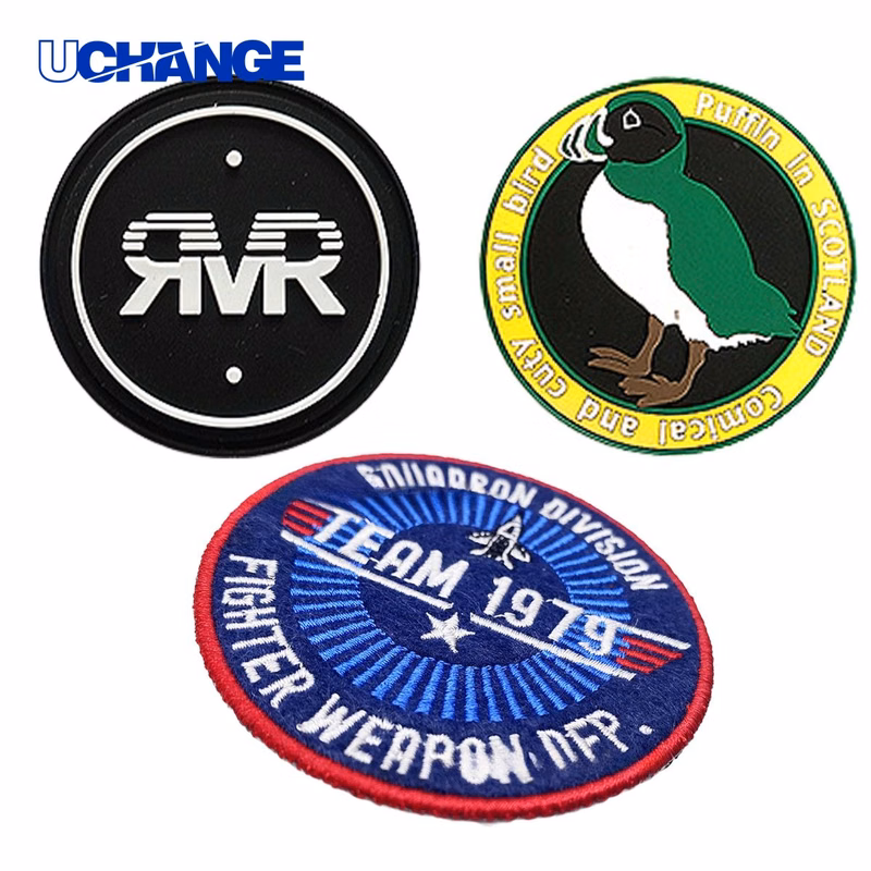 Round Heat-Adhesive Embroidered Patch