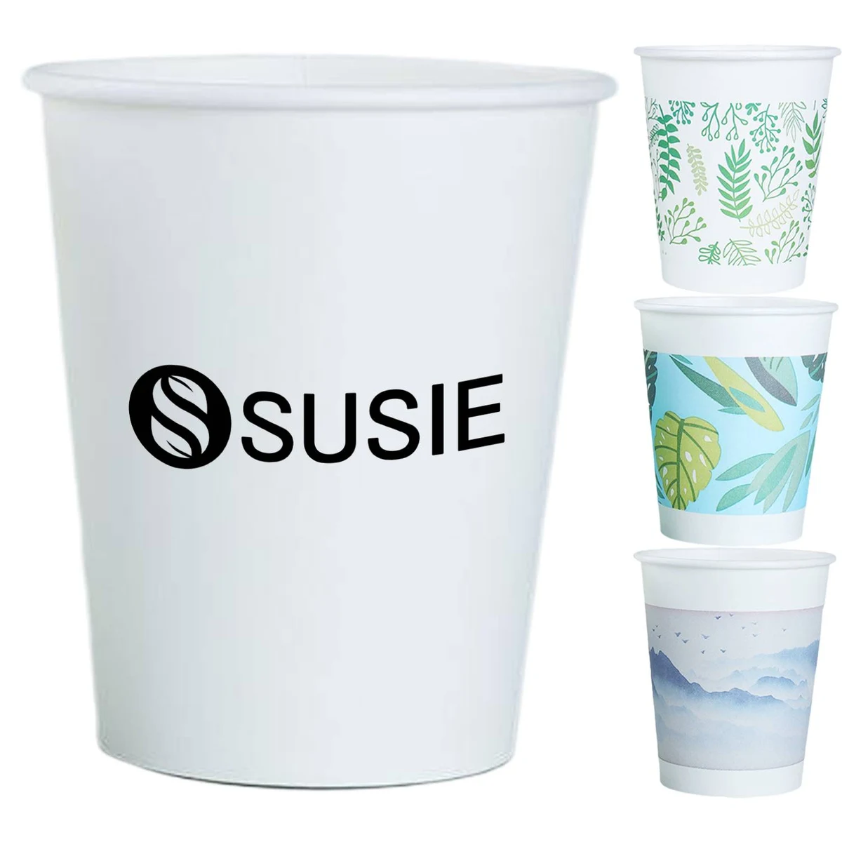 100PCS 9oz Disposable Paper Cup 1