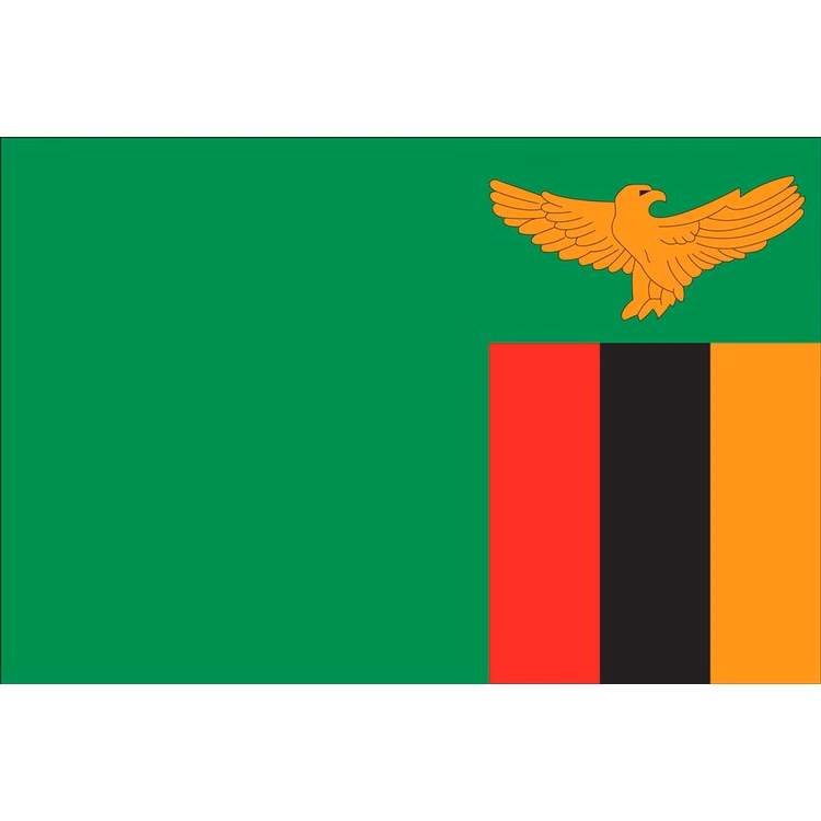 Zambia Flag - 2' x 3' - Nylon