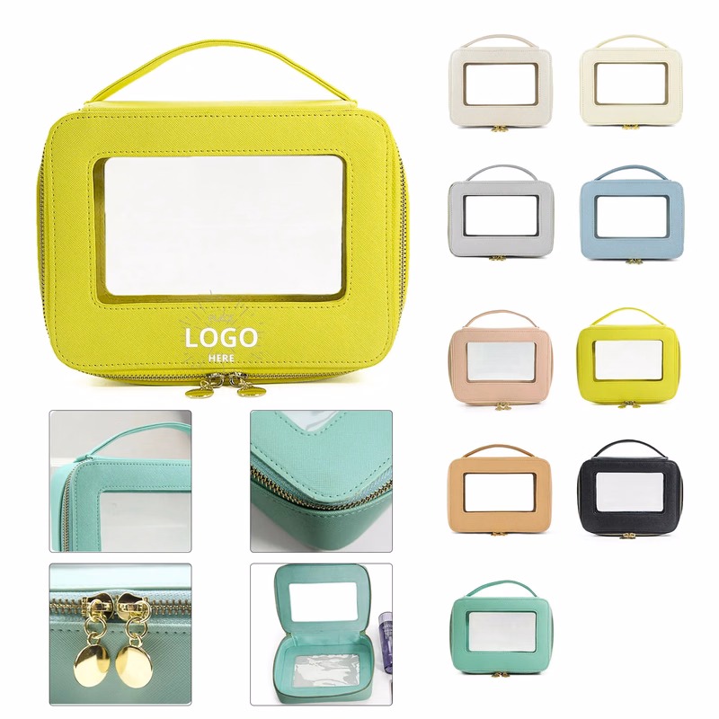Portable Clear Window Makeup Bag