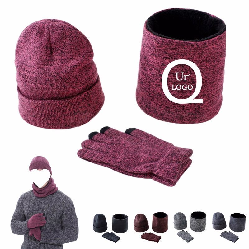 Scarf Gloves Hat Three-Piece Set