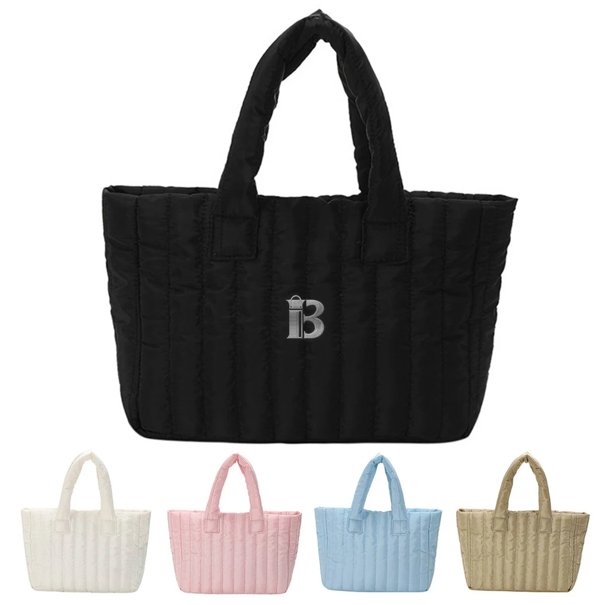 Cotton Tote Bag Soft Fashion Large Capacity For Women, custom tote bag with logo imprint 1