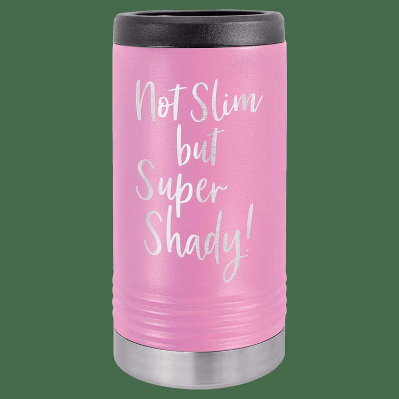 Light Purple Laser Engraved Polar Camel Slim Beverage Holder